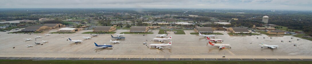 The Joint Base Andrews flightline welcomed more than 20 aircraft as foreign leaders arrived here for the 2016 Nuclear Security Summit in Washington, D.C., March 29-31. (U.S. Air Force photo by Senior Airman Ryan J. Sonnier/RELEASED)