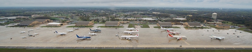 The Joint Base Andrews flightline welcomed more than 20 aircraft as foreign leaders arrived here for the 2016 Nuclear Security Summit in Washington, D.C., March 29-31. (U.S. Air Force photo by Senior Airman Ryan J. Sonnier/RELEASED)