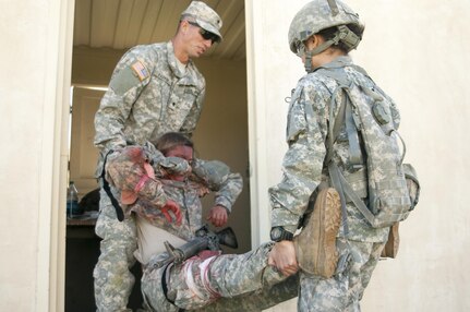 Pfc. Sarah Tuibeo, from 1st Training Brigade tests her combat skills at the U.S. Army Civil Affairs and Psychological Operations Command Best Warrior Competition at Fort Hunter Liggett, Cali., April 4, 2016. This year’s Best Warrior competition will determine the top noncommissioned officer and junior enlisted Soldier who will represent USACAPOC in the Army Reserve Best Warrior competition later this year. (U.S. Army photo by Spc. Khadijah Lutz-Wilcox, USACAPOC)