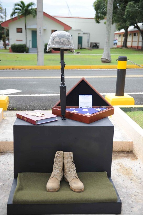 Fort Buchanan Survivor Outreach Service (SOS) hosted a Gold Star Recognition Ceremony in front of U.S. Army Garrison Headquarters, Fort Buchanan on April, 5th.