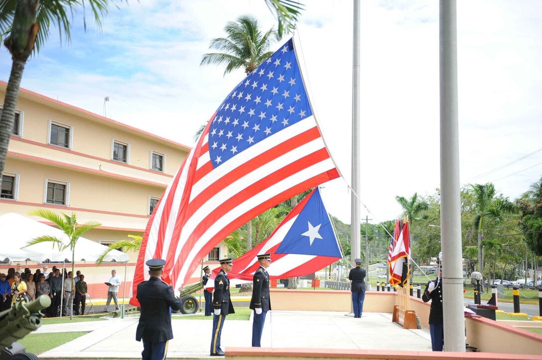 Fort Buchanan Survivor Outreach Service (SOS) hosted a Gold Star Recognition Ceremony in front of U.S. Army Garrison Headquarters, Fort Buchanan on April, 5th.