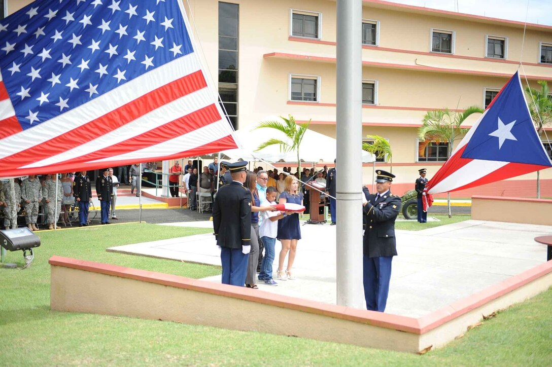 Fort Buchanan Survivor Outreach Service (SOS) hosted a Gold Star Recognition Ceremony in front of U.S. Army Garrison Headquarters, Fort Buchanan on April, 5th.