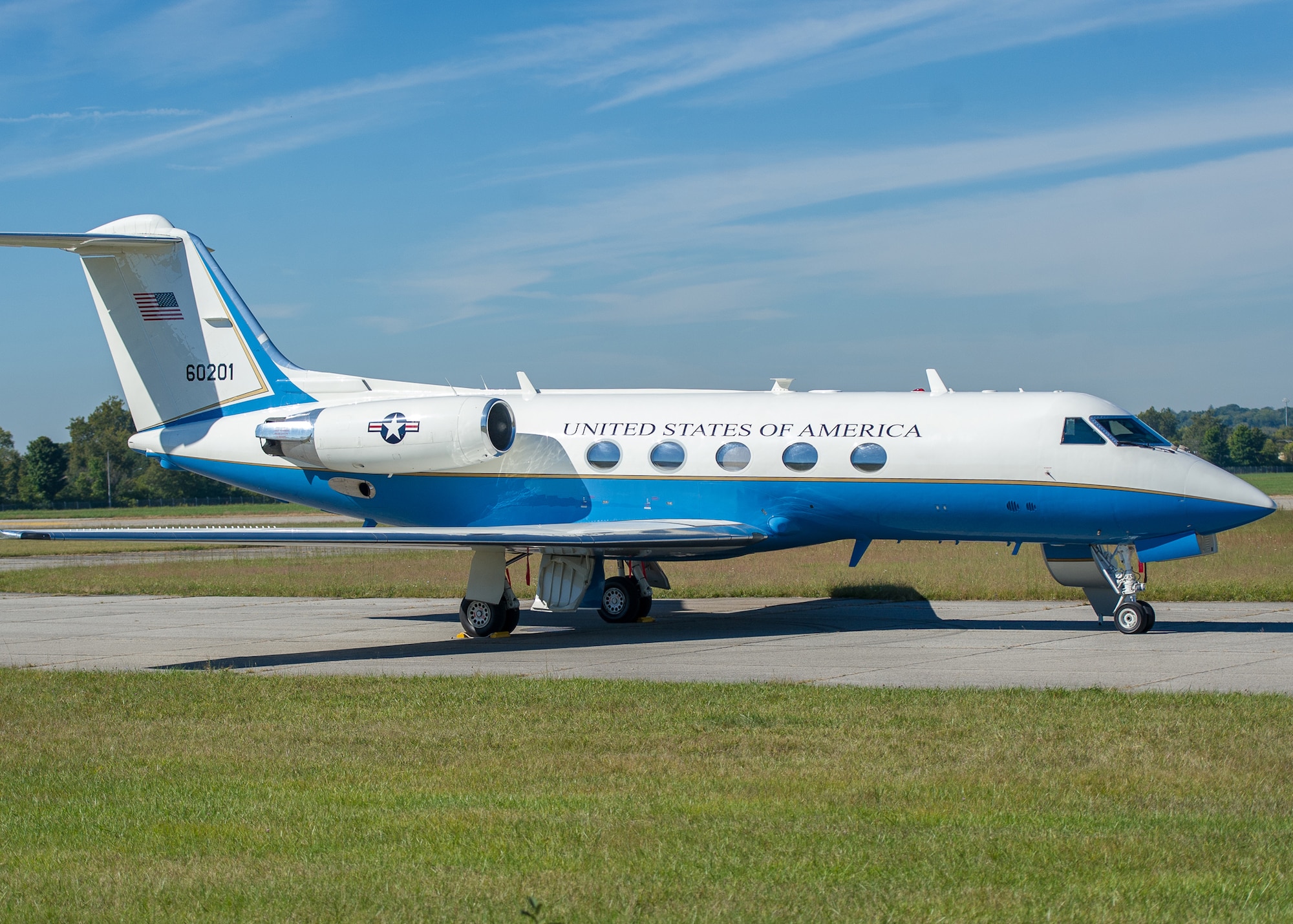 DAYTON, Ohio -- Gulfstream Aerospace C-20B at the National Museum of the United States Air Force. (U.S. Air Force photo by Jim Copes)