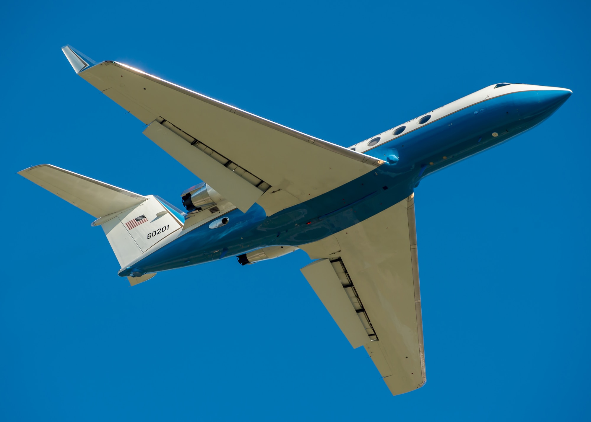 DAYTON, Ohio -- Gulfstream Aerospace C-20B at the National Museum of the United States Air Force. (U.S. Air Force photo by Jim Copes)