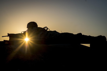 Spc. Ian Duprey, representing the 437th Civil Affairs Battalion, competes in the night fire range at the U.S. Army Civil Affairs and Psychological Operations Command 2016 U.S. Army Best Warrior Competition at Fort Hunter Liggett, Calif., April 5, 2016. This year’s Best Warrior competition will determine the top noncommissioned officer and junior enlisted Soldier who will represent USACAPOC in the Army Reserve Best Warrior competition later this year. (U.S. Army photo by Master Sgt. Mark Burrell, 352nd CACOM)