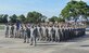 Members of the 325th Logistics Readiness Squadron participate in a retreat ceremony Aug. 6, 2014, at Tyndall Air Force Base, Fla. The 325th LRS won the Air Force’s 2015 Major General Warren R. Carter Daedalian Logistics Effectiveness Award. (U.S. Air Force photo)
