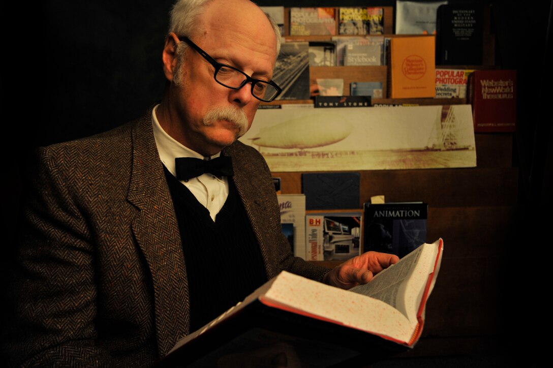 Mark Morgan, an Air Mobility Command historian, poses for a photo at Scott Air Force Base, Illinois. (U.S. Air Force photo by Senior Airman Tristin English)