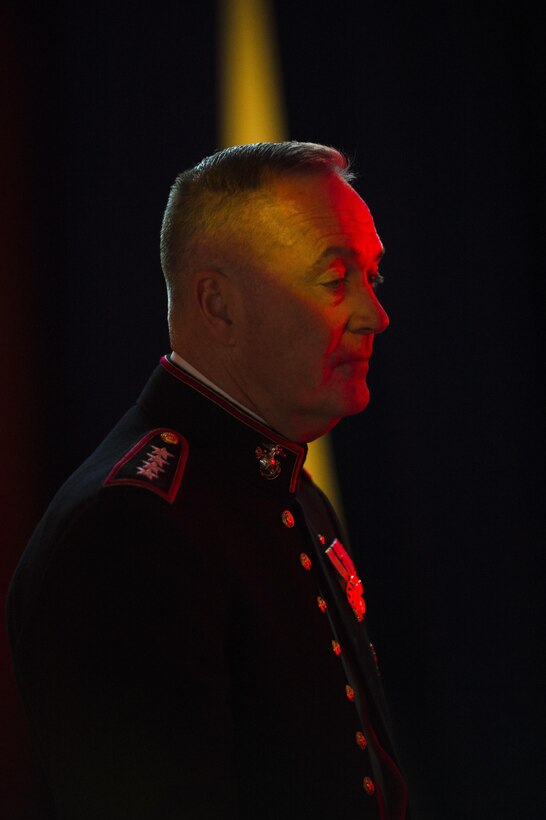 Marine Corps Gen. Joe. Dunford, chairman of the Joint Chiefs of Staff, attends the Tragedy Assistance Program for Survivors 2016 Honor Guard Gala in Washington, D.C., Apr. 6, 2016. DoD photo by Army Staff Sgt. Sean K. Harp