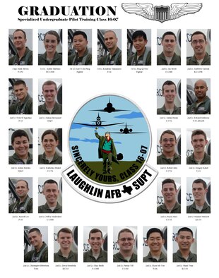Specialize Undergraduate Pilot Training Class 16-07 is set to graduate. (U.S. Air Force graphic by Senior Airman Jimmie D. Pike)