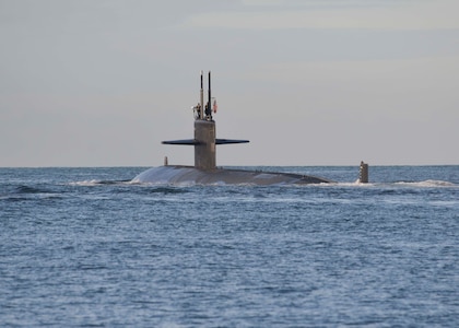 Official U.S. Navy file photo of Los Angeles-class fast attack submarine USS Bremerton (SSN 698). (U.S. Navy photo by Mass Communication Specialist 1st Class Steven Khor/Released) 