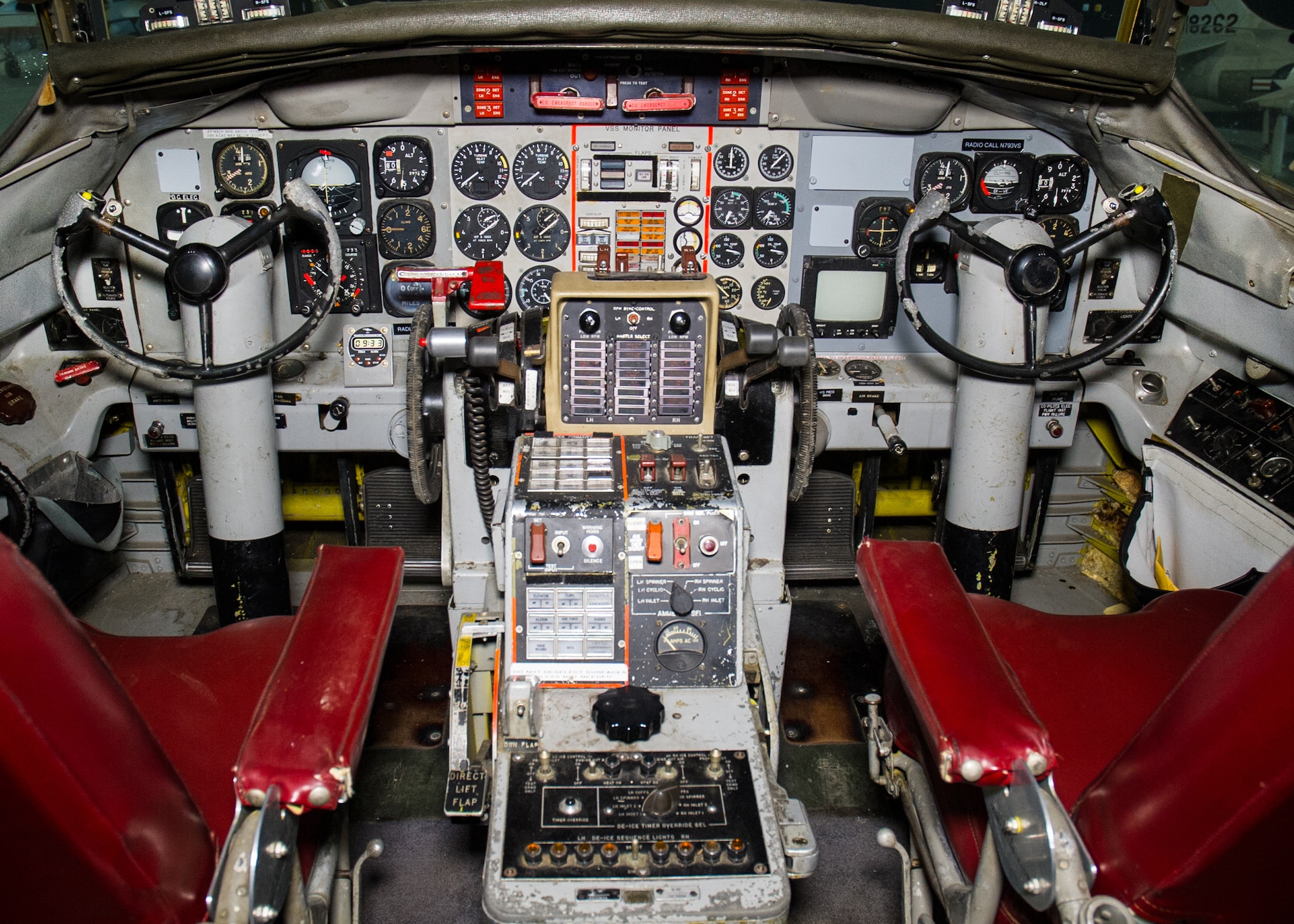 DAYTON, Ohio -- Convair NC-131H Total In-Flight Simulator (TIFS) cockpit view in the Research & Development Gallery at the National Museum of the United States Air Force. (U.S. Air Force photo by Ken LaRock)
