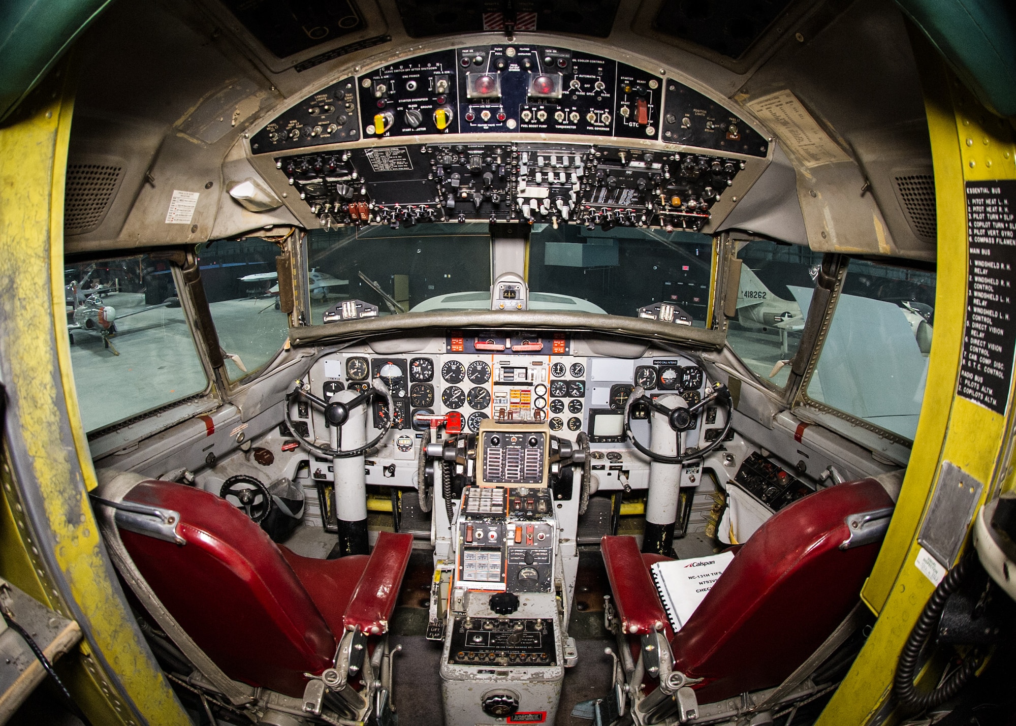 DAYTON, Ohio -- Convair NC-131H Total In-Flight Simulator (TIFS) cockpit view in the Research & Development Gallery at the National Museum of the United States Air Force. (U.S. Air Force photo by Ken LaRock)
