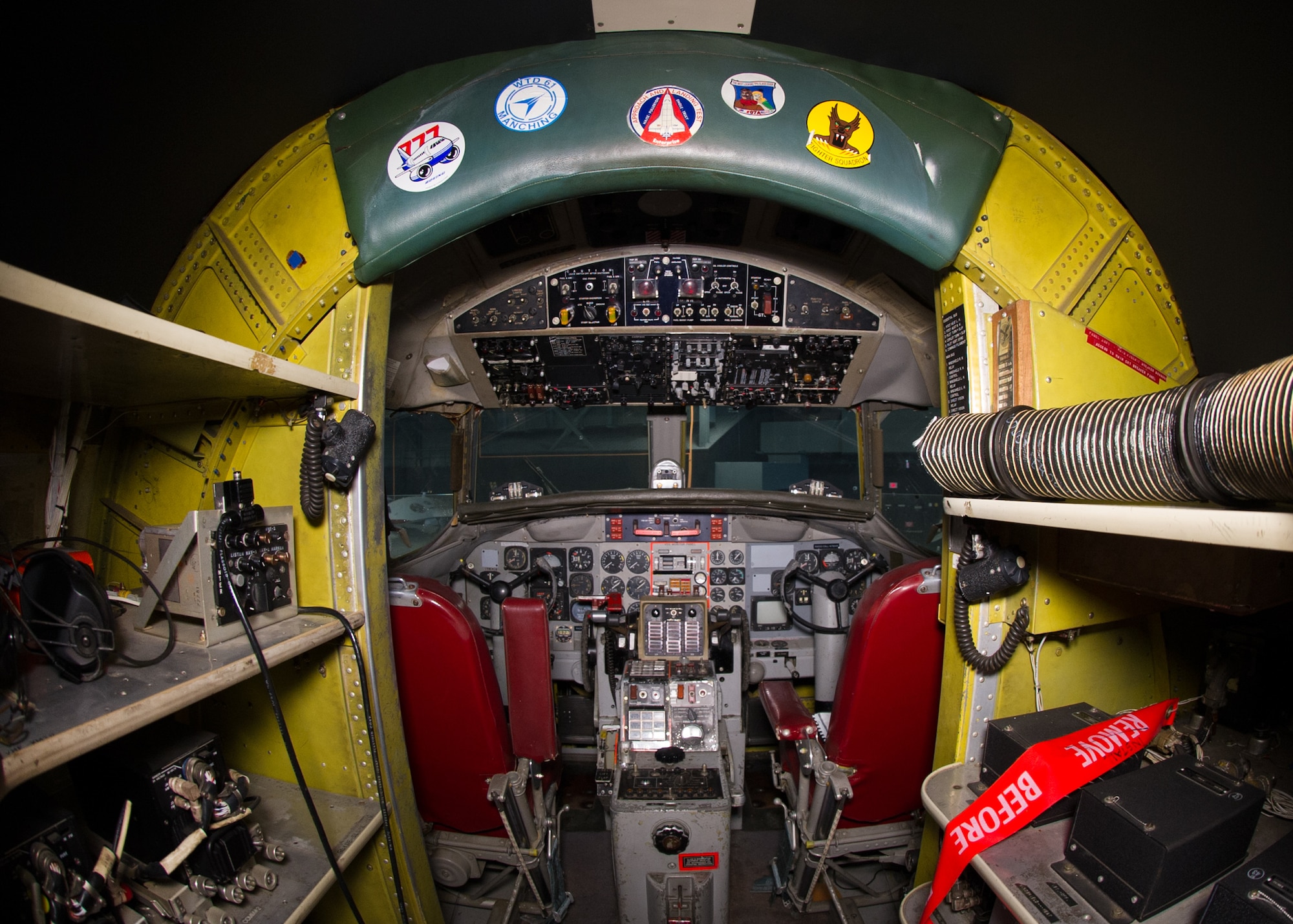 DAYTON, Ohio -- Convair NC-131H Total In-Flight Simulator (TIFS) cockpit view in the Research & Development Gallery at the National Museum of the United States Air Force. (U.S. Air Force photo by Ken LaRock)
