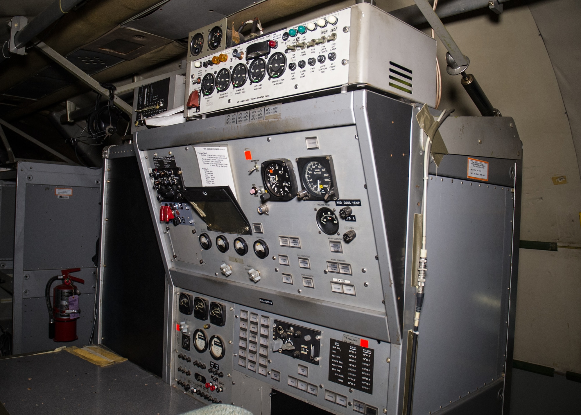 DAYTON, Ohio -- Convair NC-131H Total In-Flight Simulator (TIFS) interior view in the Research & Development Gallery at the National Museum of the United States Air Force. (U.S. Air Force photo by Ken LaRock)
