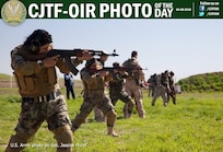 Female Peshmerga soldiers conduct a live fire exercise under the supervision and instruction of British and Dutch soldiers near Erbil, Iraq, March 7, 2016. Female Peshmerga soldiers attend a three-week basic infantry course intended to improve their tactical knowledge to aid in the fight against the Islamic State of Iraq and the Levant and allow Peshmerga to work in an environment where a female presence is needed. Erbil is one of five Combined Joint Task Force – Operation Inherent Resolve building partner capacity locations dedicated to training Iraqi Security Forces. 