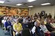 Approximately 60 former members of the 335th Tactical Fighter Squadron, along with family members, attend an orientation briefing during a reunion tour, April 1, 2016, at Seymour Johnson Air Force Base, North Carolina. Several generals, former commanders, Thunderbirds, an astronaut, a Vietnam War ace, and several prisoners of war were in attendance. (U.S. Air Force photo/Airman 1st Class Aaron J. Jenne)
