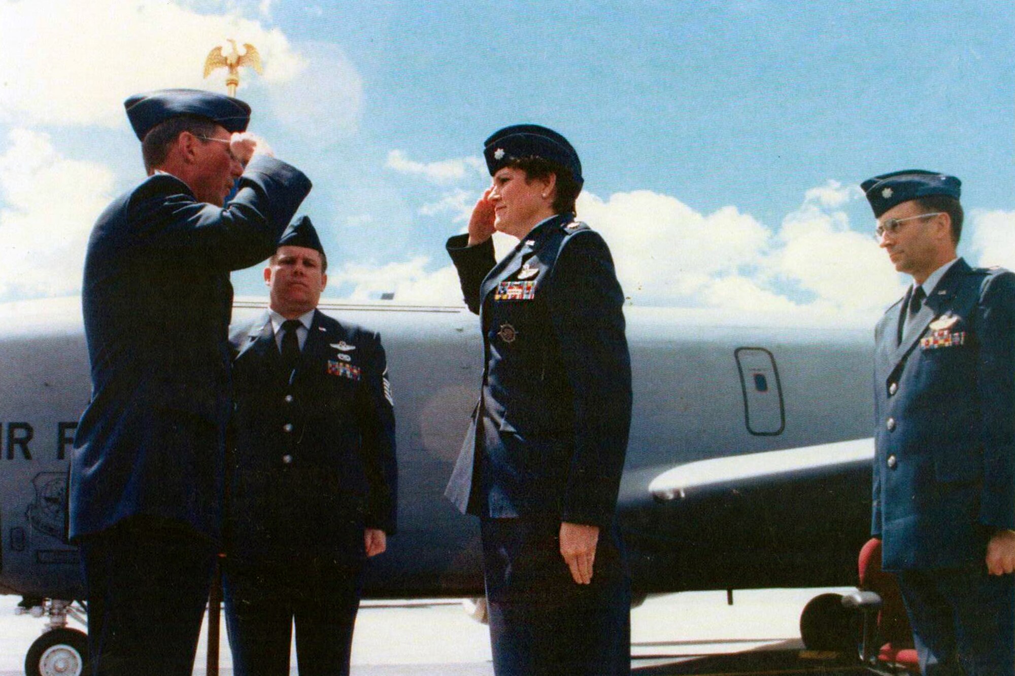 Retired Air Force Col. Kimberly Olson, took command of the 96th Air Refueling Squadron in 1998 and became one of only eight female flying squadron commanders in the Air Force at the time. Olson’s time in the Air Force marked a turning point in Air Force history where women became more integrated and began developing the force into what it is today. (Courtesy Photo)