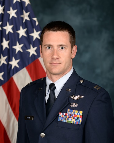 Capt. Nickolas Burke, a 14th Airlift Squadron evaluator pilot and chief of standards and evaluations, will be heading to Tel Aviv University, Israel, after being accepted to the Olmsted Scholarship Program, sponsored by the George and Carol Olmsted Foundation. (U.S. Air Force Official Photo) 