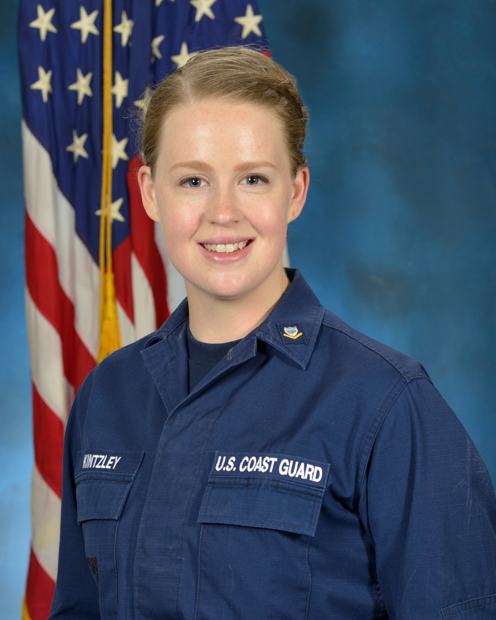 Petty Officer Third Class Cassandra R. Kintzley, U.S. Coast Guard, Sector Boston, Massachusetts.