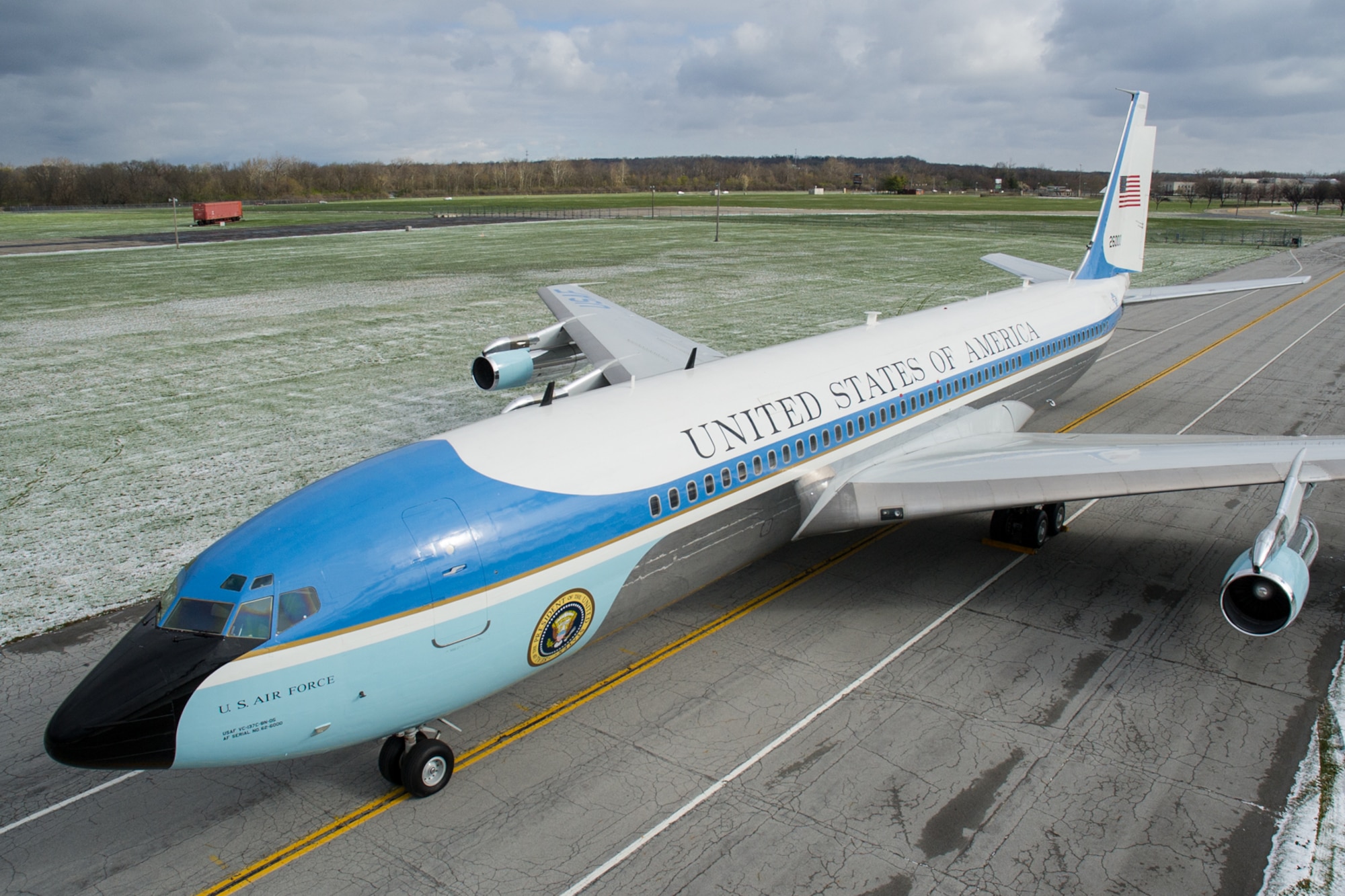 DAYTON, Ohio -- The VC-137C Air Force One (SAM 26000) at the National Museum of the United States Air Force on April 9, 2016. (U.S. Air Force photo by Ken LaRock)
