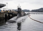 Navy File Photo: KOSUKA, Japan (March 11, 2016) The Virginia-class attack submarine USS Mississippi (SSN 782) is moored at Fleet Activities Yokosuka. Mississippi is visiting Yokosuka for a port visit. U.S. Navy port visits represent an important opportunity to promote stability and security in the Indo-Asia-Pacific region, demonstrate commitment to regional partners and foster relationships. 