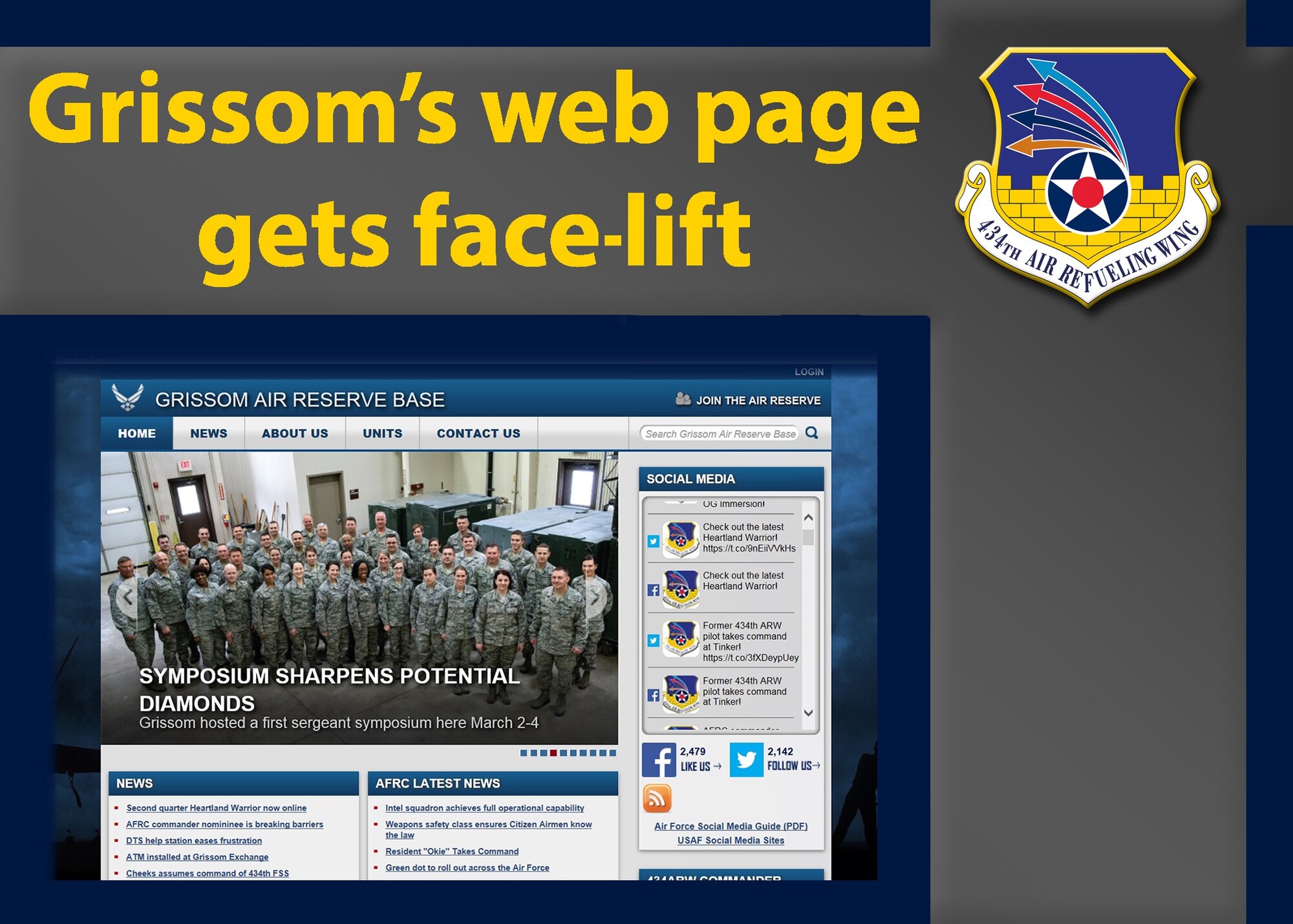 Grissom’s website has existed for almost 20 years and will be changing soon. The new site will have an updated appearance and improved functionality to keep Grissom’s online presence current into the future.