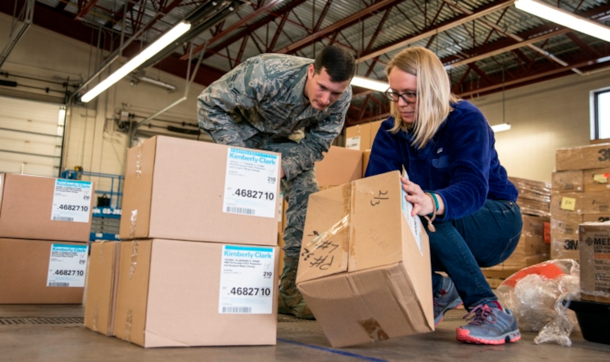 Medical logistics is an important piece in the continuum of care for warfighters, retirees and their families. (U.S. Air Force photo by Airman 1st Class Jeffrey Tatro)