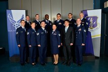 MCGHEE TYSON AIR NATIONAL GUARD BASE, Tenn. - Noncommissioned officer academy class 16-3, R-Flight, assembles here, March 8, 2016, at the I.G. Brown Training and Education Center. (U.S. Air National Guard photo by Master Sgt. Jerry D. Harlan/Released)