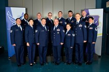 MCGHEE TYSON AIR NATIONAL GUARD BASE, Tenn. - Noncommissioned officer academy class 16-3, C-Flight, assembles here, March 8, 2016, at the I.G. Brown Training and Education Center. (U.S. Air National Guard photo by Master Sgt. Jerry D. Harlan/Released)