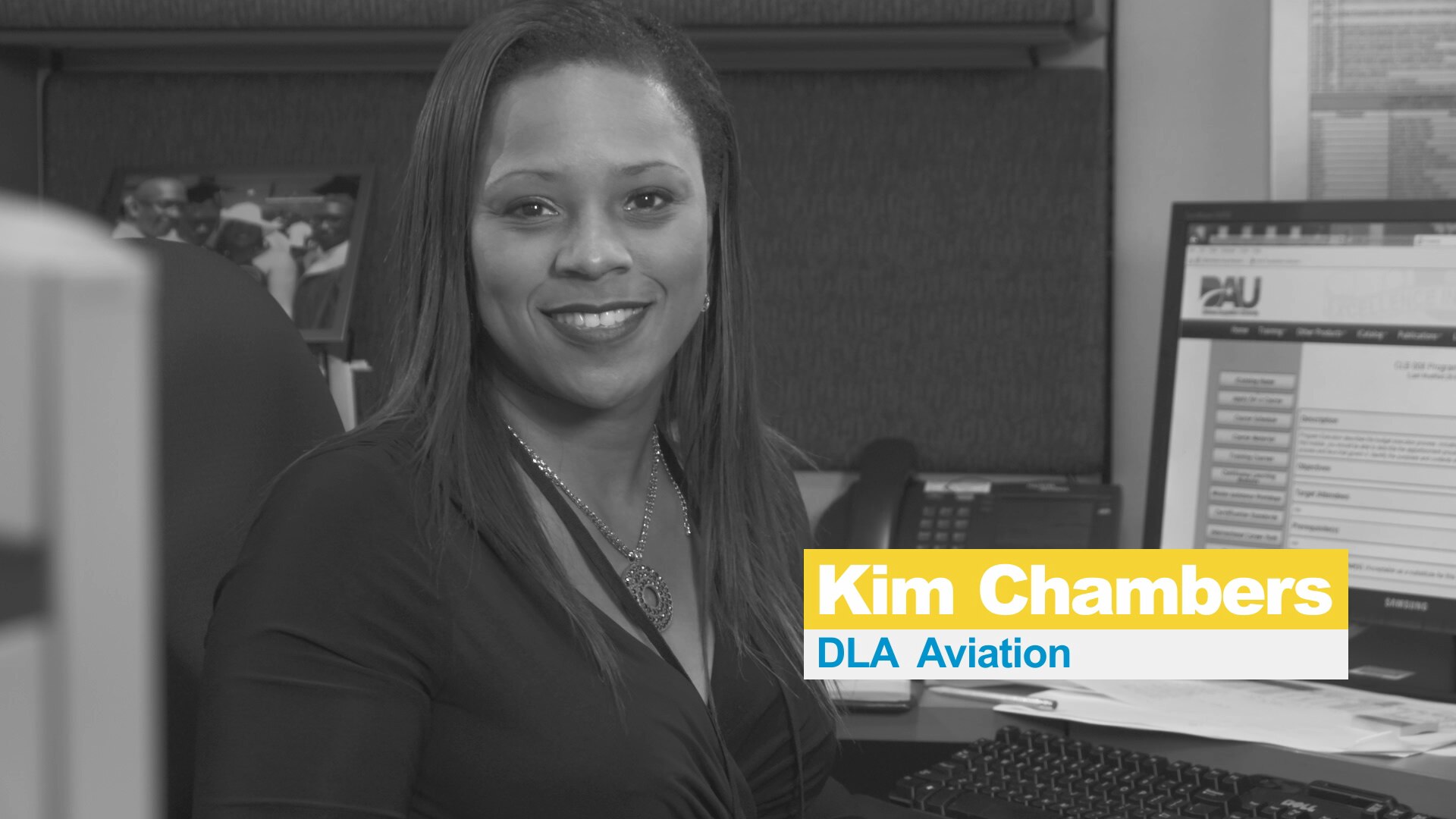 DLA Aviation employee Kim Chambers works as a purchasing agent career field and is Level II certified.