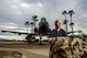 Richard Brunt, 59, touches a memorial plaque, located in Heritage Park at Davis-Monthan Air Force Base, Ariz., March 5, 2016, which honors Captain Patrick B. Olson, who died on Feb. 27,1991, while trying to land a heavily damaged OA-10 during Operation Desert Storm. Brunt, who was Olson's crew chief, now works as a technician at the 309th Aerospace Maintenance and Regeneration Group, or the "Boneyard" at D-M AFB, removing parts from decommissioned OA-10s to build inventories used by active A-10 Thunderbolt squadrons for maintaining their aircraft. (U.S. Air Force photo by J.M. Eddins Jr.)