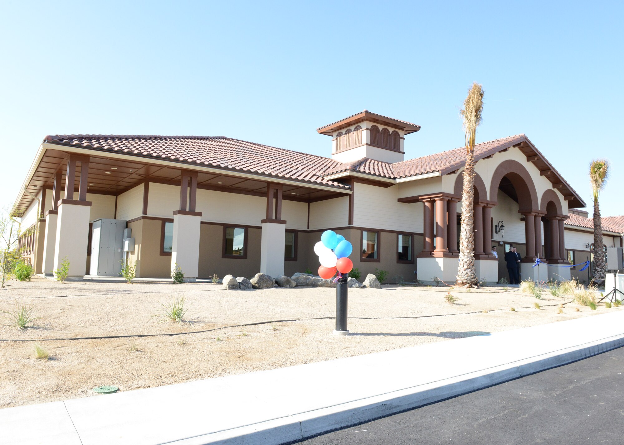 The new Mojave Sky Community Center is located off of Fitz-Gerald Blvd. across from Chapel 2. (U.S. Air Force photo by Kenji Thuloweit)