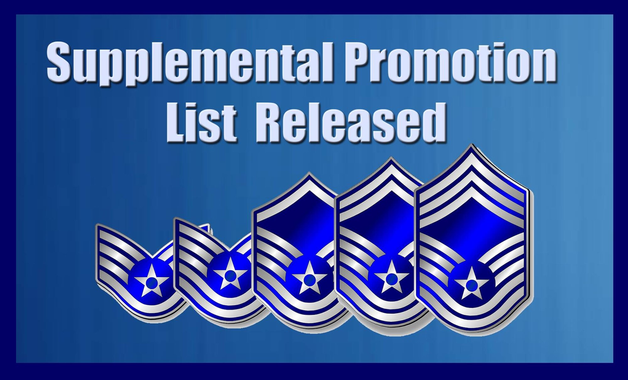 April 2016 enlisted supplemental promotion list release
