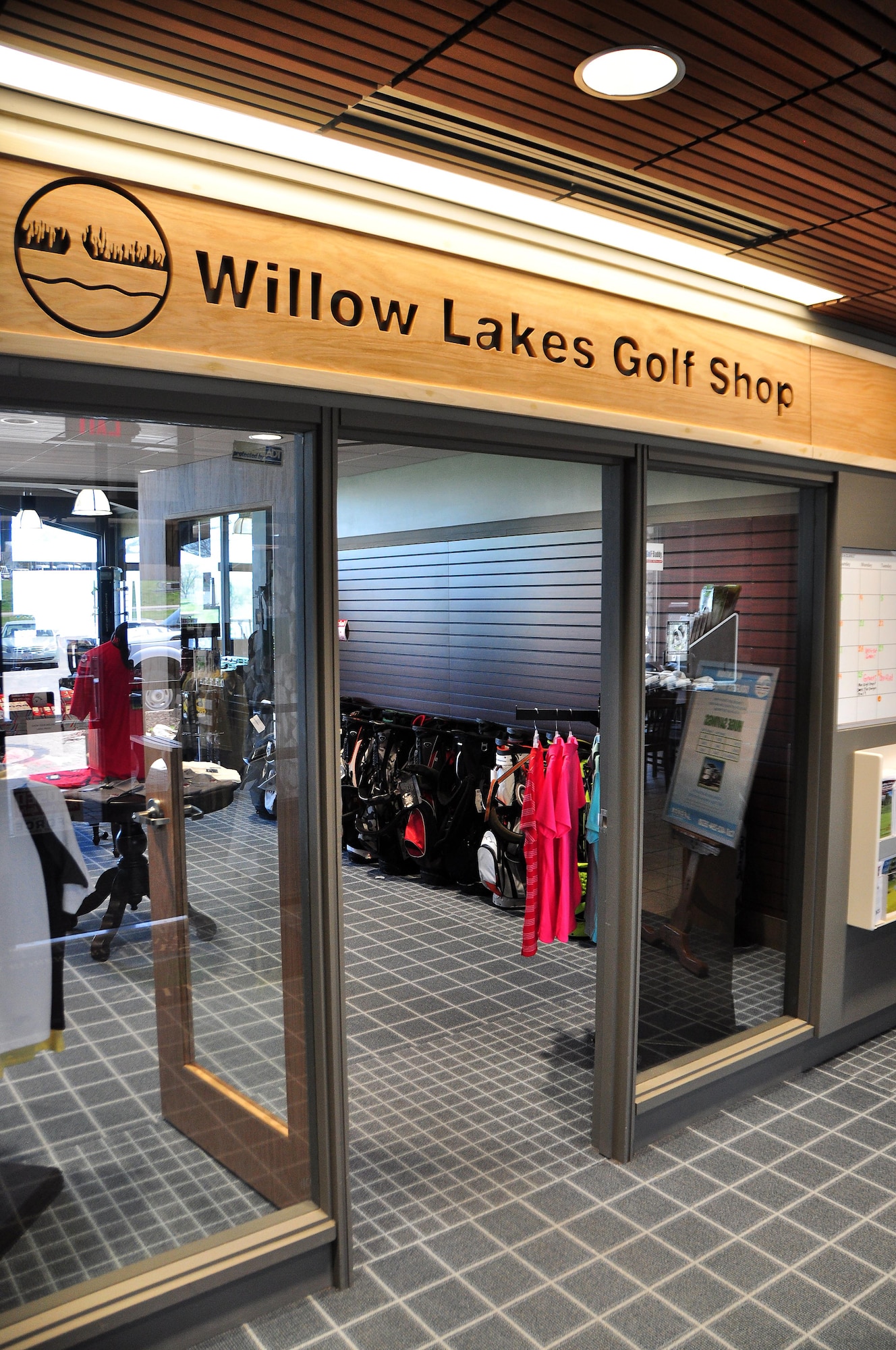 The entrance of the Willow Lakes Golf Course, along with several other features of the golf shop, have been renovated to make the facility more user friendly and inviting to customers at Offutt Air Force Base, Neb.