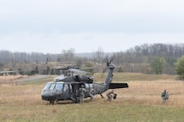 Aircrews from the U.S. Army Reserve's 8-229th AHB conduct Air Assault Operations with soldiers from 95th Training Division, April 8. 8-229th AHB is a direct reporting unit to the 11th Theater Aviation Command (TAC). The 11th TAC is the only aviation command in the Army Reserve. (Photos by Renee Rhodes / Fort Knox Visual Information)