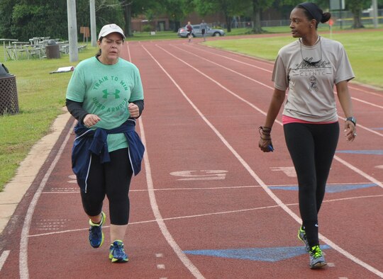 The BE WELL Walk-To-Run program, held each Tuesday and Thursday from   8 to 9 a.m. in Bldg. 827, is open to all base I.D cardholders.

The hands-on beginner or post rehabilitative 10-week program meets twice a week and is designed to safely prep people to progress to intermediate running programs. It is specifically designed to properly build a running base for progression to other higher intensity run training programs that are important for improving run speed and performance.
For more information, call the HAWC at 478-327-8480. (U.S. Air Force photo by Ray Crayton)
