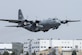 A C-130 Hercules takes off from Yokota Air Base, Japan, April 18, 2016. The 374th Airlift Wing sent two aircraft in support of the government of Japan in their relief efforts for the series of earthquakes that took place in the Kyushu region recently. The aircraft transported heavy vehicles and personnel from Chitose Air Base, Hokkaido to Kyushu. (U.S. Air Force photo/Yasuo Osakabe)