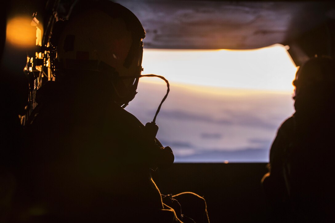 A Marine Corps MV-22 Osprey aircraft takes off from Kumamoto, Japan, April 18, 2016. Marine Corps photo by Cpl. Nathan Wicks