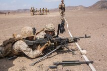 U.S. Marines with the 13th Marine Expeditionary Unit conducts a live-fire range with various weapon systems in Djibouti , Africa, Apr. 11, 2016. The 13th MEU is conducting sustainment training to maintain proficiency and combat readiness as part of the Boxer Amphibious Ready Group on a scheduled deployment to the Western Pacific area of responsibility. (U.S. Marine Corps photo by Cpl. Alvin Pujols/RELEASED)