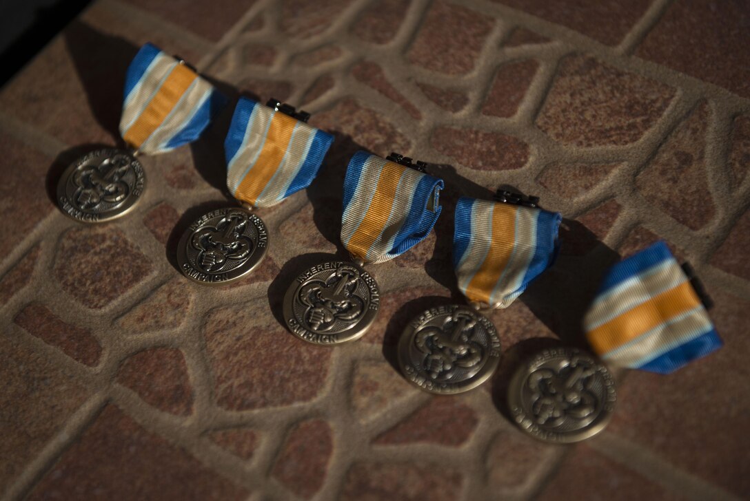 Defense Secretary Ash Carter prepares to award the first five Operation Inherent Resolve medals to service members during a ceremony in Baghdad, April 18, 2016. DoD photo by U.S. Air Force Senior Master Sgt. Adrian Cadiz