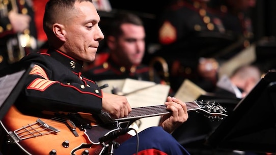 Marines with the Marine Corps All Star Jazz Band perform at Palm Beach Central High School in West Palm Beach, Florida as part of their southwest regional tour. (Photo by Sgt Michael Lopez, USMC)