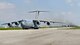 A Charleston C-17 Globemaster III in the lineup ahead of a group of C-130 Hercules aircraft at Aviano Air Base, Italy during large-scale airborne operations at Exercise Saber Junction 16 April 12, 2016. Over 1000 paratroopers and multiple Container Delivery Systems bundles were deployed to provide initial logistical support for follow on missions. Saber Junction 16 will evaluate and assess the readiness of the U.S. Army's 173rd Airborne Brigade to conduct land operations in a joint, combined environment and to promote interoperability with participating Allied and partner nations. Countries participating in the exercise include Albania, Armenia, Bosnia and Herzegovina, Bulgaria, Hungary, Italy, Latvia, Lithuania, Macedonia, Moldova, Romania, Serbia, Slovenia, Sweden, the United Kingdom and the United States. (U.S. Army photo by Visual Information Specialist Gertrud Zach)