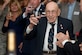 Retired Lt. Col. Dick Cole, a co-pilot in the Doolittle Raid on Tokyo, raises a glass to toast the 74th anniversary of the raid on April 18, 2016, at Joint Base San Antonio-Randolph, Texas. On the same day in 1942, Lt. Col. James Doolittle led 80 pilots, gunners, navigators and bombardiers to execute a surprise attack over the islands of Japan in retaliation after the sneak attack on Pearl Harbor, Hawaii, Dec. 7, 1941. The 100-year-old veteran is one of two surviving members from the raid.  (U.S. Air Force photo/Airman 1st Class Stormy Archer)