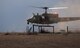 A 37th Helicopter Squadron UH-1N Bell Helicopter prepares to land and drop off 790th Missile Security Forces Squadron Tactical Response Force Airmen April 14, 2016, outside a launch facility in the F.E. Warren Air Force Base, Wyoming, Missile Complex. The 37th HS supports the mission of the 90th Missile Wing by providing aerial surveillance and emergency deployments of security response forces throughout the base and missile field. (U.S. Air Force photo by Senior Airman Brandon Valle)