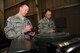 Master Sgt. Caleb Watkins, left, and Tech. Sgt. Jaime Farmer, both aircraft armament systems technicians assigned to the 131st Aircraft Maintenance Squadron, prep a munitions handling unit trailer for loading procedures at Whiteman Air Force Base, Missouri, April 14, 2016. Watkins and Farmer are two of three 131st AMXS drill-status guardsmen who loaded weapons to the B-2 Spirit during Exercise Constant Vigilance 16. (U.S. Air Force photo by Airman 1st Class Keenan Berry)