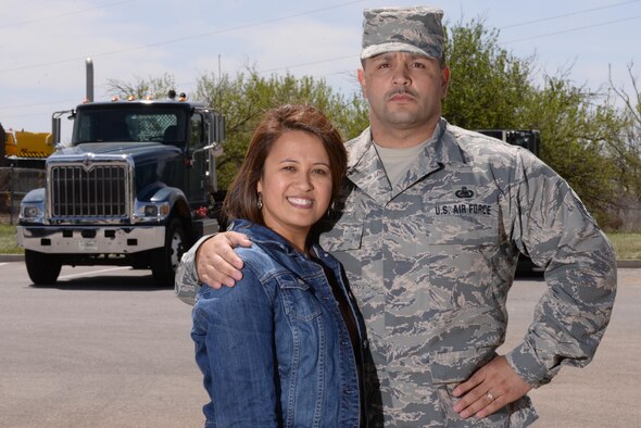 Master Sgt. Alan and Cherry Quevy have spent a 20-year career learning to be resilient. Through seven deployments and more than five total years in accumulated days apart, the Quevy family have figured out how to deal with the stressors of military life together. (U.S. Air Force photo/Tech. Sgt. Mike Meares)