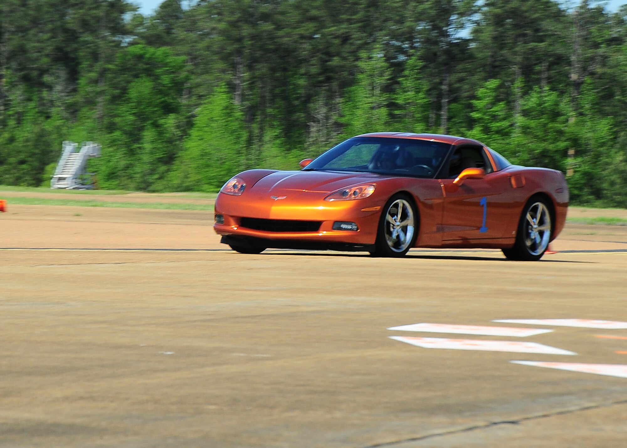 The local Mississippi chapter of the Sports Car Club of America held a two-day autocross race on SAC ramp April 16-17 at Columbus Air Force Base, Mississippi. The SCCA’s mission is to bring motorsports to the masses of American men and women who are passionate about automobiles, speed and competition. (U.S. Air Force photo/Senior Airman Stephanie Englar)
