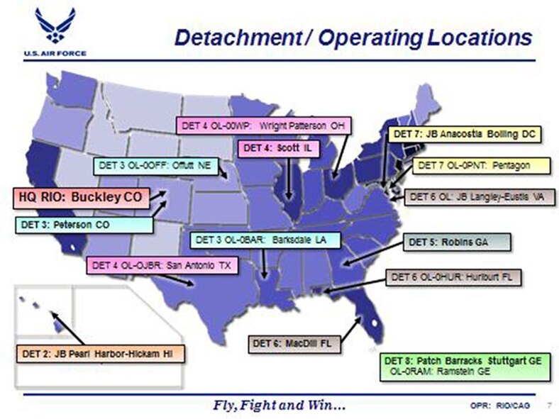 The Headquarters Individual Reservist Readiness and Integration Organization, located within the Headquarters Air Reserve Personnel Center on Buckley Air Force Base, Colo. The organization is responsible for the readiness, accountability, personnel and administrative servicing of more than 8,000 Individual Reservists worldwide. (U.S. Air Force photo/Tech. Sgt. Rob Hazelett)