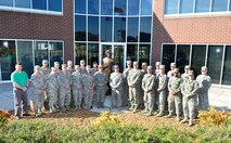 MCGHEE TYSON AIR NATIONAL GUARD BASE, Tenn. -- Graduates of the Instructor Certification Program at the I.G. Brown Training and Education Center gather outside Patriot Hall here April 13, 2016, for their class photo. The demanding, two-week course teaches students on developing effective lesson plans and tests as well as giving formal and informal lectures, guided discussions, case studies and other methods and particulars for effective instructors.  (U.S. Air National Guard photo by Master Sgt. Jerry Harlan/Released)