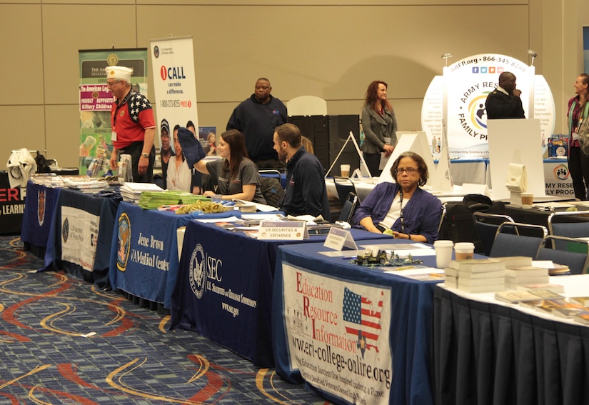 The Yellow Ribbon event held in Chicago, Illinois, April 15-17, 2016, provided Soldiers and family members with sufficient information, services and other benefits such as Family Programs, chaplain advice, Education Resource Information, Tricare Programs, USAA banking, Veterans Administration benefits, Employer Support of Guard and Reserve (ESGR), and more.